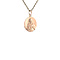 vintage Roségouden vintage hanger met Jozef, Maria en Jezus 14 krt