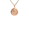 vintage Roségouden vintage hanger met Jozef, Maria en Jezus 14 krt
