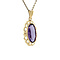 vintage Golden vintage pendant with sapphire 14 carat