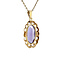 vintage Golden vintage pendant with sapphire 14 carat