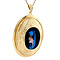 vintage Gold vintage pendant with enamel 14 kt