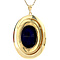 vintage Gold vintage pendant with enamel 14 kt