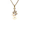 vintage Vintage pendant with pearl and diamond 8 kt