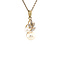 vintage Vintage pendant with pearl and diamond 8 kt