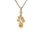 vintage Vintage hanger met parel en diamant 8 kt