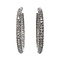 vintage White gold earrings with diamond 18 kt