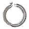 vintage Witgouden oorringen met diamant 18 krt