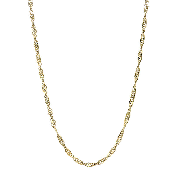 vintage Golden vintage Singapore necklace 14 kt