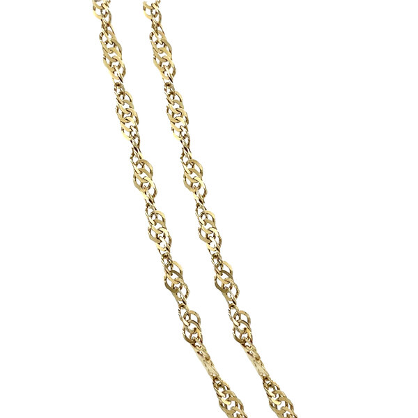 vintage Gouden vintage singapore collier 14 krt