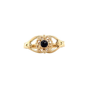 Gold ring with garnet 14 ct