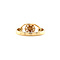 vintage Gouden vintage ring met granaat 14 krt