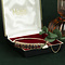 vintage Rose gold vintage bangle with garnet 14 ct