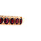 vintage Rose gold vintage bangle with garnet 14 ct