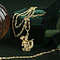 vintage Gouden vintage Neptunus hanger 14 krt