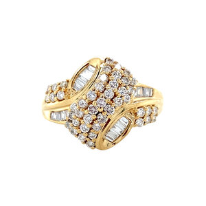 Gold ring with diamond 14 ct