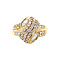 vintage Gouden vintage ring met diamant 14 krt