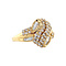 vintage Gouden vintage ring met diamant 14 krt
