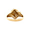 vintage Gouden vintage ring met diamant 14 krt