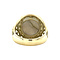 vintage Golden vintage ring with labradorite 14 kt