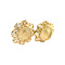 vintage Golden vintage coin earrings 14 kt