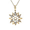 vintage Vintage fantasie entourage hanger met parel en diamant 8 krt