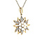 vintage Vintage fantasie entourage hanger met parel en diamant 8 krt