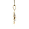 vintage Vintage fantasie entourage hanger met parel en diamant 8 krt