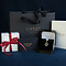 vintage Vintage fantasie entourage hanger met parel en diamant 8 krt