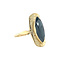 vintage Gold vintage ring with hematite 14 kt