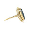 vintage Gold vintage ring with hematite 14 kt