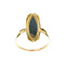 vintage Gold vintage ring with hematite 14 kt