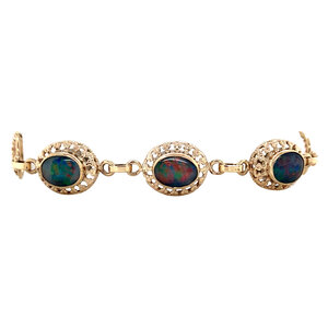 Bracelet with opal triplet 9 kt