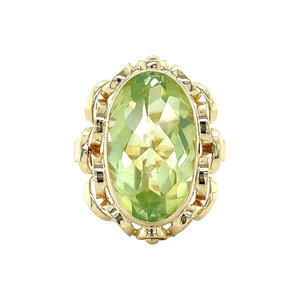 Gouden ring met spinel 14 krt