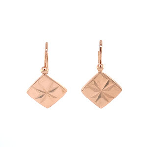 Rose-gold fantasy earrings 14 kt