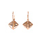vintage Rose-gold vintage fantasy earrings 14 kt