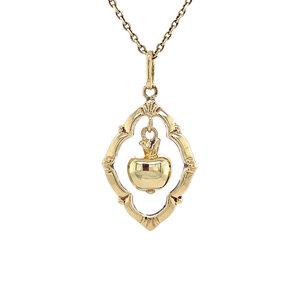 Golden fantasy pendant 14 carat