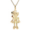 vintage Gouden vintage Minnie Mouse hanger 14 krt