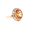 vintage Roségouden vintage ring met saffier 14 krt