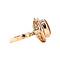 vintage Roségouden vintage ring met saffier 14 krt