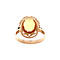 vintage Roségouden vintage ring met saffier 14 krt