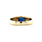 vintage Gouden vintage ring met saffier 14 krt