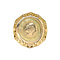 vintage Gouden vintage munt ring 14 krt