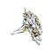 vintage White gold vintage ring with diamond 14 kt