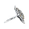 vintage White gold vintage ring with diamond 14 kt