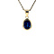 vintage Golden vintage pendant with sapphire 14 kt