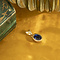 vintage Golden vintage pendant with sapphire 14 kt