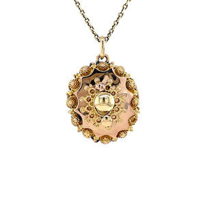 Gold filigree pendant 14 ct