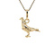 vintage Gold vintage dove pendant 14 kt