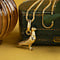 vintage Gouden vintage duif hanger 14 krt