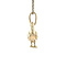 vintage Gouden vintage duif hanger 14 krt